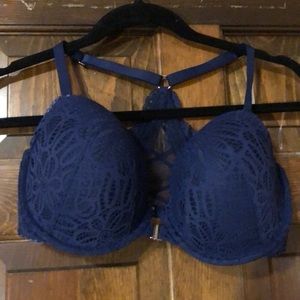 Blue Lace Bra